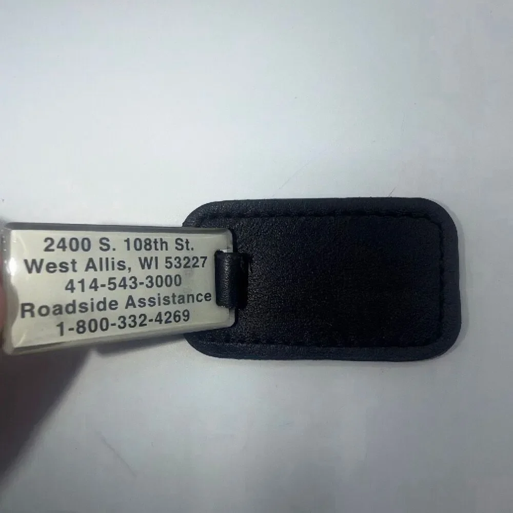 BMW International Autos Leather Keychain
